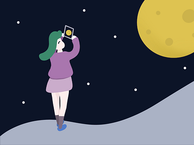 Moon shot app appdesign design illustration illustrator inspiration interface procreate ui uidesign uiillustration uiux web