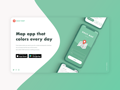 Daily UI challenge 003 ▷ Landing Page