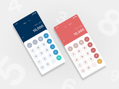 Daily UI challenge 004 ▷ Calculator adobe app appdesign calculator creative dailyui dailyui004 dailyuichallenge design flat inspiration interface mobile photoshop ui uidesign ux web webdesign xd