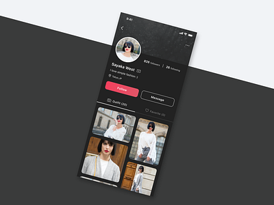 Daily UI challenge 006 ▷ User Profile app appdesign daily006 dailyui dailyui006 dailyuichallenge design interface ui uidesign ux web webdesign xd