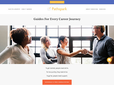 Pathspark | Squarespace Website Design minimal pathspark squarespace startup startup landing page web design