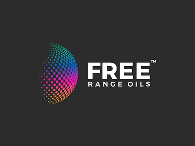 Free Range Oils Logo Design branding design flat graphic design icon illustration illustrator logo ui ux vector