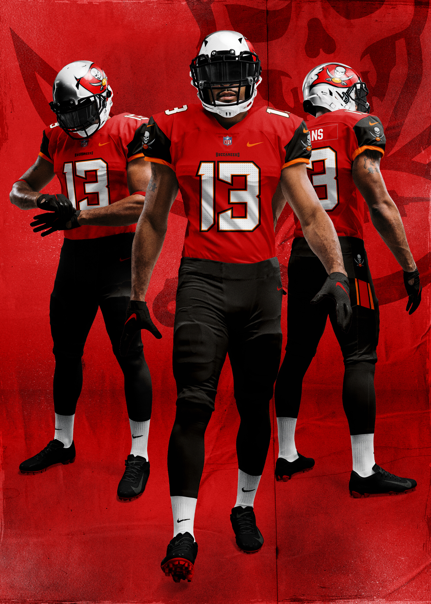 Buccaneers Color Rush Uniform Graphic on Behance