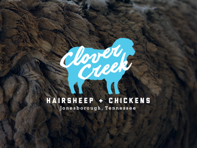Clover Creek - Rejected Logo liberator logo logo design logotype rockwell sheep tennessee