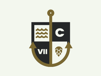 Anchor Shield anchor beer brewery icon logo logo design navy shield vector