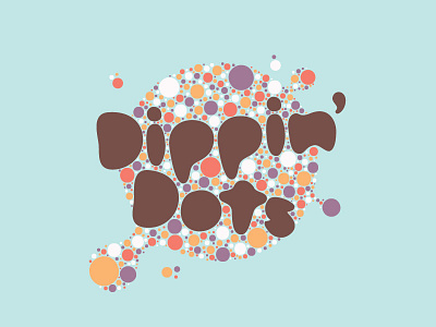 Day 06 - Impressionist/Food & Bev dippin dots ice cream logo logo challenge pointillism rebrand