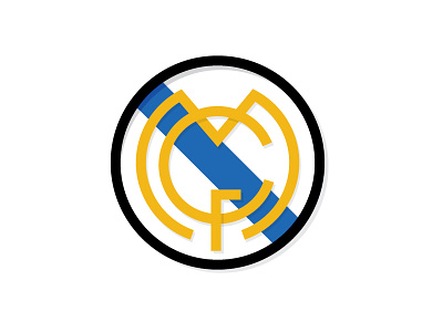 Day 21 - Sports futbol logo logo challenge minimal monogram real madrid soccer spain sports