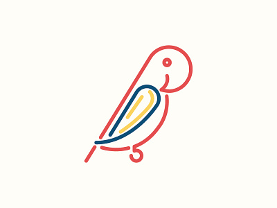 Day- 27 Bird Day bird brand color line logo logo challenge mark parrot