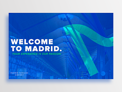 Madrid-Barajas Airport airport bold lines branding identity logo madrid spain travel