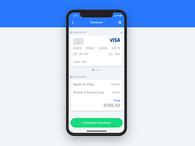 Daily UI challenge #02 — Credit Card Checkout