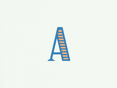 Letter A grunge letter a serif type typography