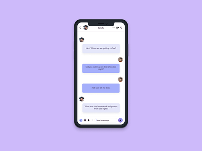 Daily UI 13   Direct Messaging App