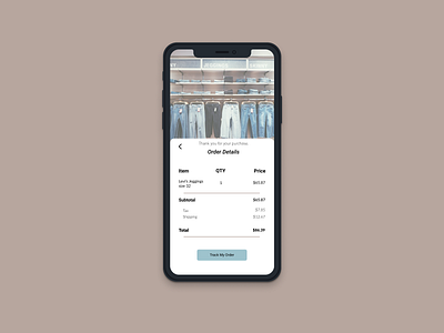 Daily UI 17 Email Receipt app dailyui 017 mobile ui ux