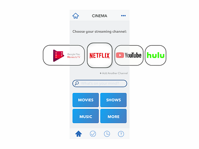 Daily UI Design Challenge 25:TV App 100 day challenge adobexd app appdesign dailyui design iot minimal smarthome streaming app ui ux