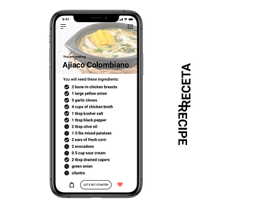 Daily UI 40: Recipe