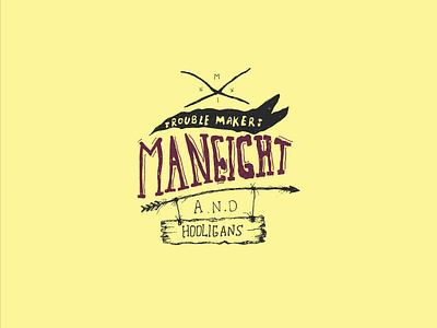Maneight animation branding clean design flat identity illustration illustrator logo minimal type typography vector