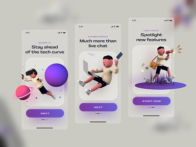 Walkthrough Screen App By Lam.D app graphic design ui uiux website website design