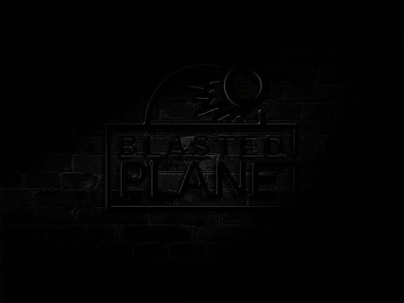 Blasted Planet logo animation branding design illustration illustrator lettering logo