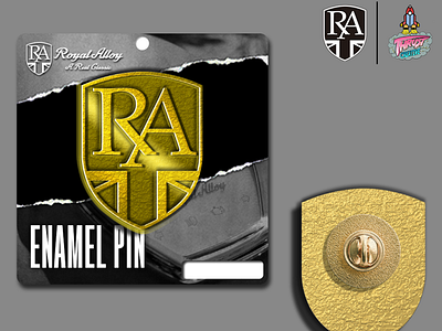 Royal Alloy Gold Enamel Pin branding graphic design limited stocks merchandise