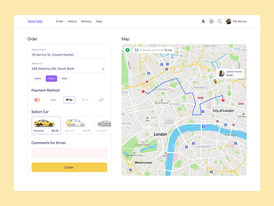 Taxi Booking design desktop dribbble interface popular taxi taxi app taxi booking app top ui ux