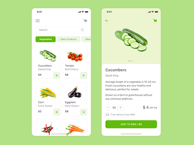 Food Delivery app delivery design dribbble farm food fresh interface mobile popular top uxui vegetables