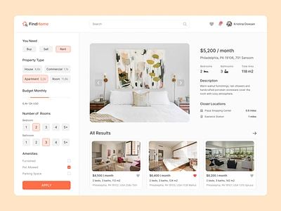 Find Home buy design desktop dribbble flat home hose interface popular rent sell top ui ux