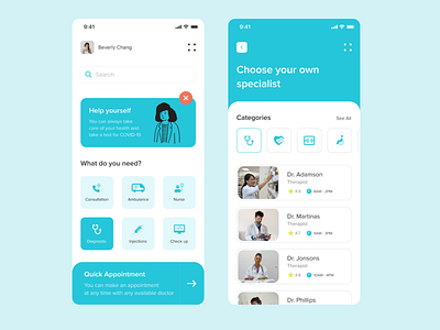 Medical App by Rhinoda Team on Dribbble