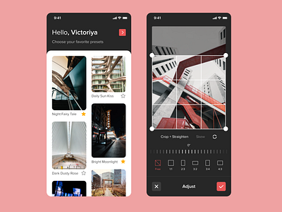 Photo Editor App app design desktop dribbble interface mobile popular top ui ux