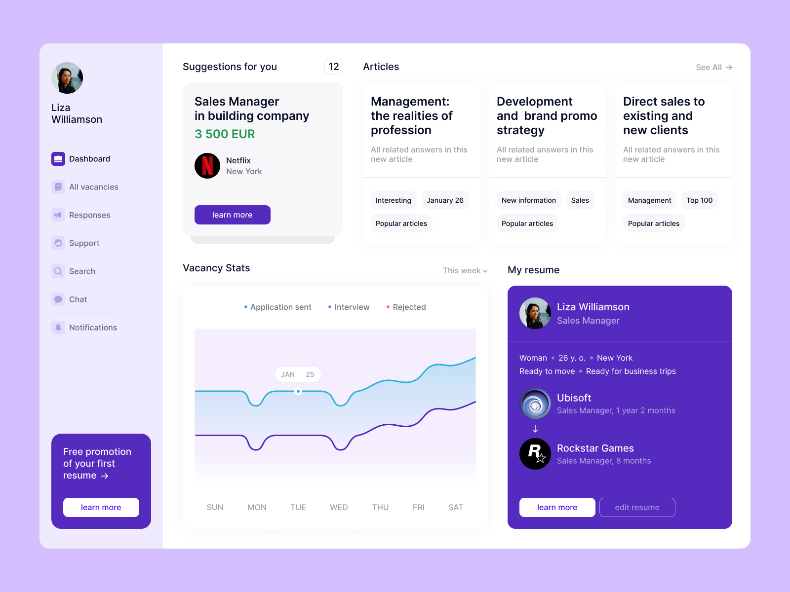 Job Finding App by Rhinoda Team on Dribbble