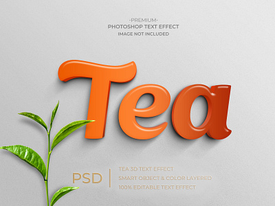Tea Text Effects branding design fashion text mockup movie text template text text effects typography web