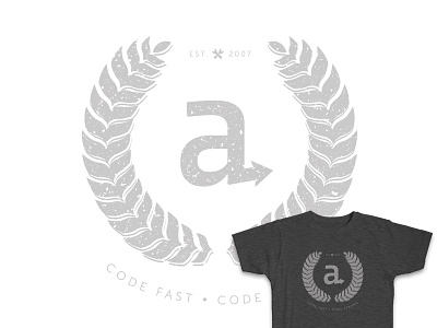 Code Fast, Code Strong T-Shirt screen print screenprint swag tshirt