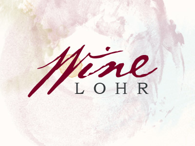 Wine Lohr logo stains type type treatment typography watercolor wine wine stains