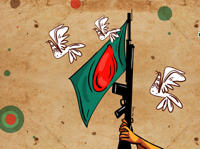 independence day of bangladesh II 26 march branding cgwork delowarripon delowarriponcreation design drawing illustration sketchart
