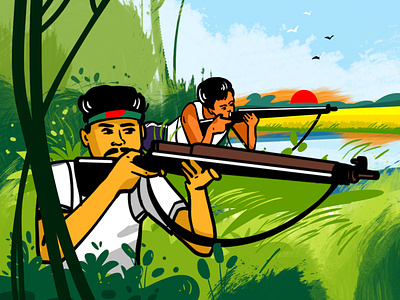 Illustration By Delowar Ripon I independence day bangladesh