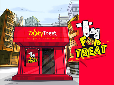 Tasty Treat Campaign Illustration By Delowar Ripon