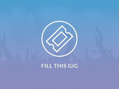 Fill This Gig app gig iphone logo mobile music