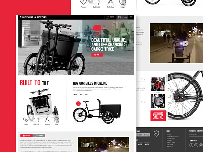 Butchers & Bicycle website redesign thouts