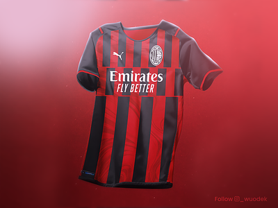 AC Milan Concept Kit acmilan football graphic design jersey productdesign soccer
