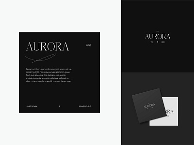 Logo design & Brand Element black and white brand element design identity logo design logotype minimalistic serif logo typography