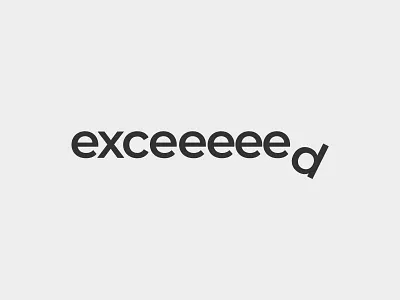 exceed lettering logo logo deisgn logo designer logotype type daily typography