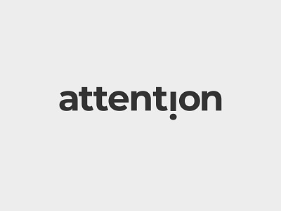 attention design lettering logo logo deisgn logo designer logotype type daily typography