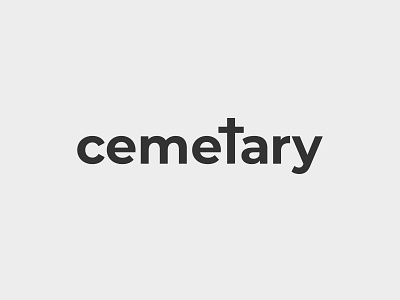 cemetary design lettering logo logo deisgn logo designer logotype type daily typography