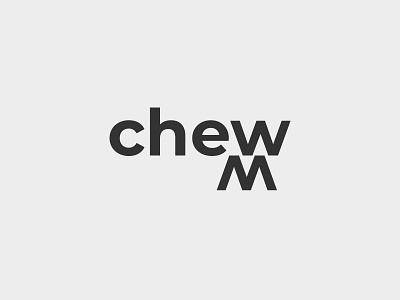 chew design lettering logo logo deisgn logo designer logotype type daily typography