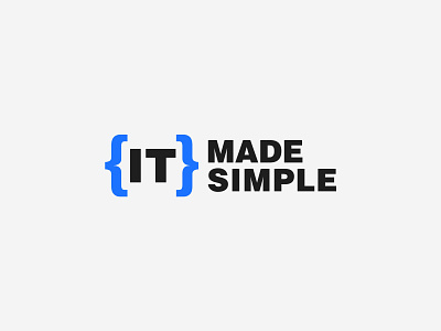 IT made simple branding design logo logo deisgn logo designer logotype tech company