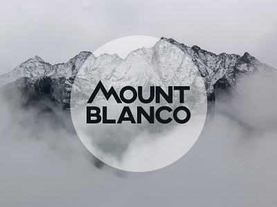 Mount Blanco logo branding dailylogochallenge design lettering logo logo deisgn logo designer logotype type daily typography