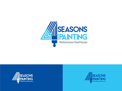 4 Seasons Painting Logo branding graphic design logo