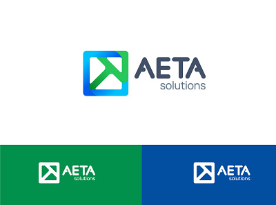 Aeta Solutions Logo branding graphic design logo