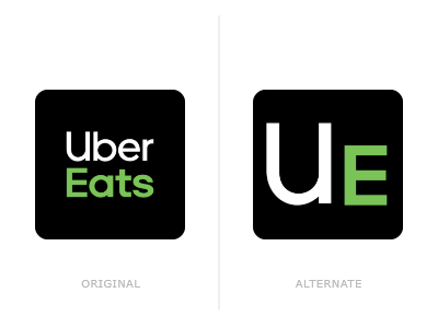 Alternate logo for Uber Eats appicon applogo dailyui dailyui005 logodesign logodesigns mobileapp mobileicon ubereats