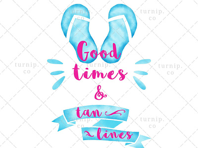 Good Times and Tan Lines Sublimation Clipart Graphics