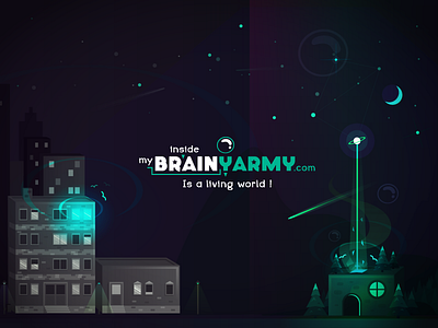 Website Illustration 2dart army brainy design illustration indie vector website